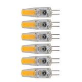 6Pcs G4 Light Bulb Dimmable 2W 180lm LED Bulb for Table Lamp Wall Lamp Chandelier Replacement 120V