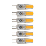 6Pcs G4 Light Bulb Dimmable 2W 180lm LED Bulb for Table Lamp Wall Lamp Chandelier Replacement 120V