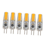 6Pcs G4 Light Bulb Dimmable 2W 180lm LED Bulb for Table Lamp Wall Lamp Chandelier Replacement 120V