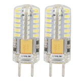GY6.35 Bulb Eye Protection Energy Saving 6000K 3W 48 LED Light Bulb for Chandelier Table Lamp 12V 2pcs