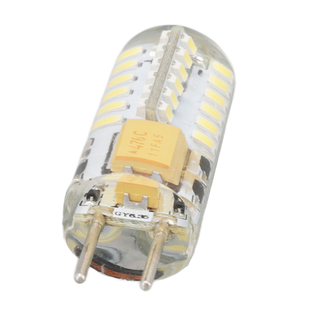 GY6.35 Bulb Eye Protection Energy Saving 6000K 3W 48 LED Light Bulb for Chandelier Table Lamp 12V 2pcs