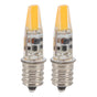 2pcs 2W 12V E12 LED Bulb Energy Saving Power Saving Candelabra Bulb Warm Light Light Bulb