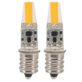 2pcs 2W 12V E12 LED Bulb Energy Saving Power Saving Candelabra Bulb Warm Light Light Bulb - Side View