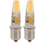 2pcs 2W 12V E12 LED Bulb Energy Saving Power Saving Candelabra Bulb Warm Light Light Bulb
