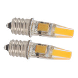 2pcs 2W 12V E12 LED Bulb Energy Saving Power Saving Candelabra Bulb Warm Light Light Bulb - 45-Degree Angle