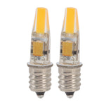2pcs 2W 12V E12 LED Bulb Energy Saving Power Saving Candelabra Bulb Warm Light Light Bulb