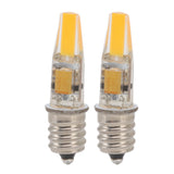 2pcs 2W 12V E12 LED Bulb Energy Saving Power Saving Candelabra Bulb Warm Light Light Bulb - Rear View