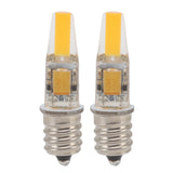 2pcs 2W 12V E12 LED Bulb Energy Saving Power Saving Candelabra Bulb Warm Light Light Bulb