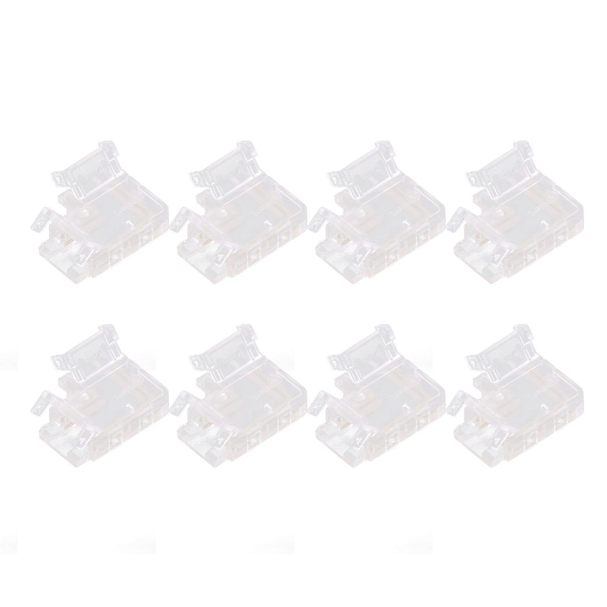 Strip Light Connector 2 Pin Solderless L Shape Seamless Terminal Extension Corner Connector for 10mm COB LED Light 8pcs