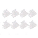 Strip Light Connector 2 Pin Solderless L Shape Seamless Terminal Extension Corner Connector for 10mm COB LED Light 8pcs