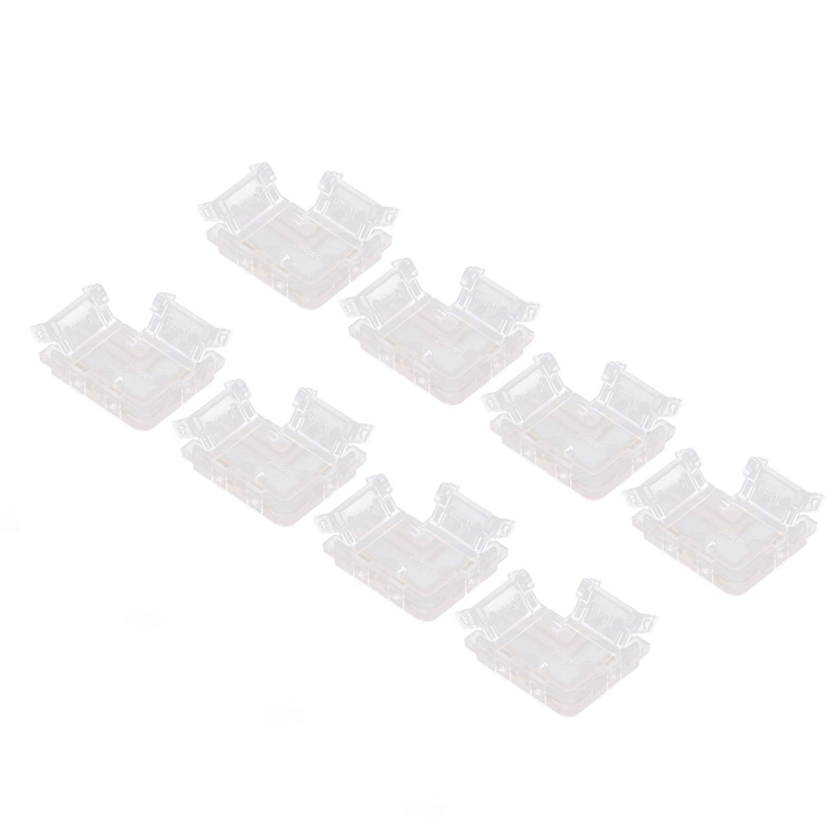 Strip Light Connector 2 Pin Solderless L Shape Seamless Terminal Extension Corner Connector for 10mm COB LED Light 8pcs