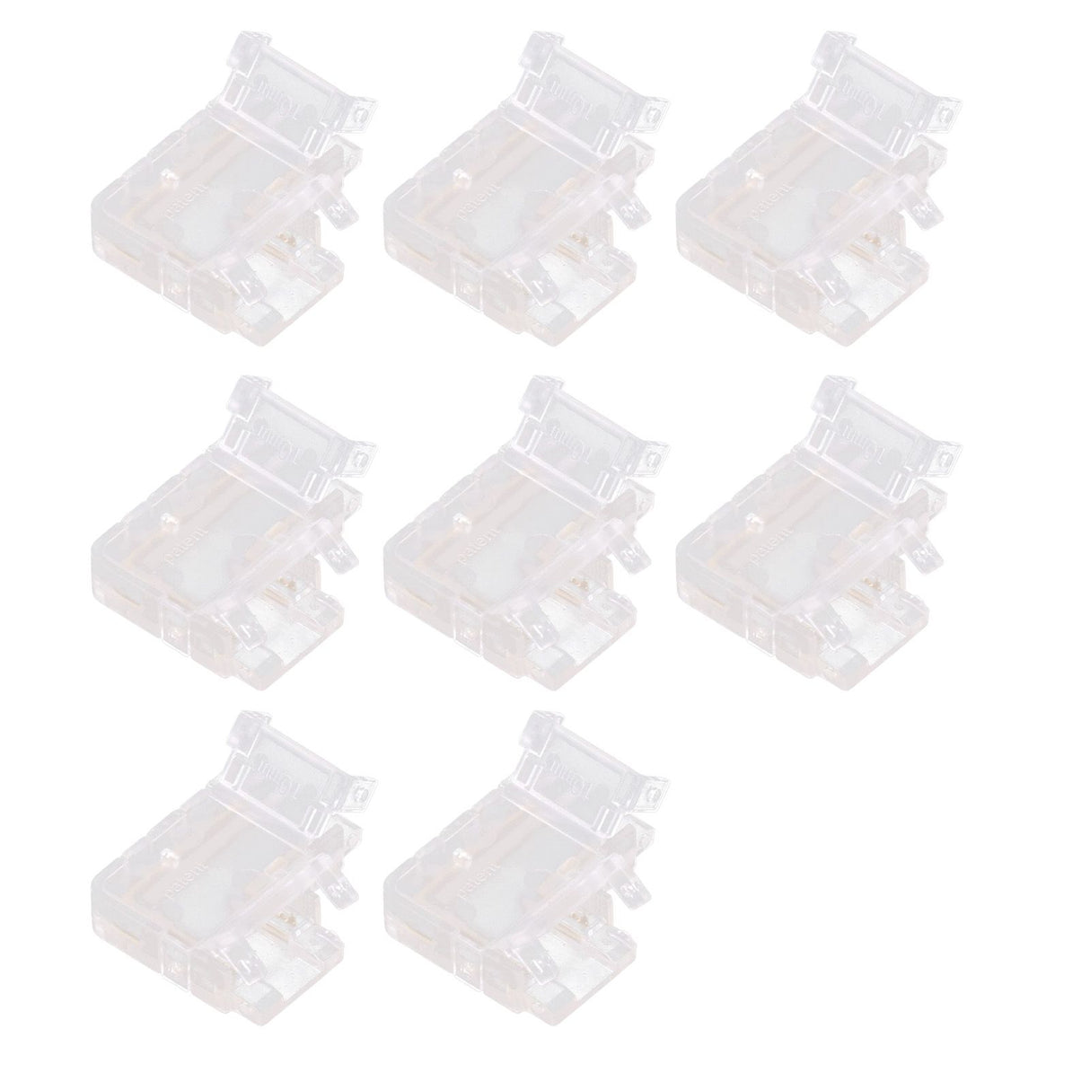 Strip Light Connector 2 Pin Solderless L Shape Seamless Terminal Extension Corner Connector for 10mm COB LED Light 8pcs