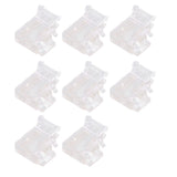 Strip Light Connector 2 Pin Solderless L Shape Seamless Terminal Extension Corner Connector for 10mm COB LED Light 8pcs - Top-Down View