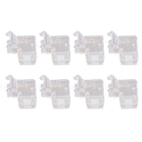 Strip Light Connector 2 Pin Solderless L Shape Seamless Terminal Extension Corner Connector for 10mm COB LED Light 8pcs - 45-Degree Angle
