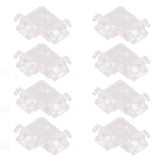 Strip Light Connector 2 Pin Solderless L Shape Seamless Terminal Extension Corner Connector for 10mm COB LED Light 8pcs