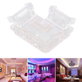 Strip Light Connector 2 Pin Solderless L Shape Seamless Terminal Extension Corner Connector for 10mm COB LED Light 8pcs