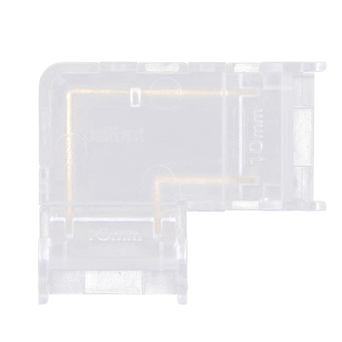 Strip Light Connector 2 Pin Solderless L Shape Seamless Terminal Extension Corner Connector for 10mm COB LED Light 8pcs