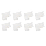 8pcs LED Strip Light Connector Professional Transparent 3Pin L Shaped COB Connector for COB LED Strip Light