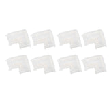 8pcs LED Strip Light Connector Professional Transparent 3Pin L Shaped COB Connector for COB LED Strip Light