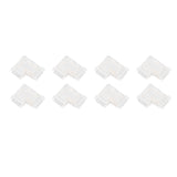 8pcs LED Strip Light Connector Professional Transparent 3Pin L Shaped COB Connector for COB LED Strip Light