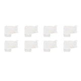 8pcs LED Strip Light Connector Professional Transparent 3Pin L Shaped COB Connector for COB LED Strip Light - Extra Image