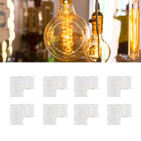 8pcs LED Strip Light Connector Professional Transparent 3Pin L Shaped COB Connector for COB LED Strip Light