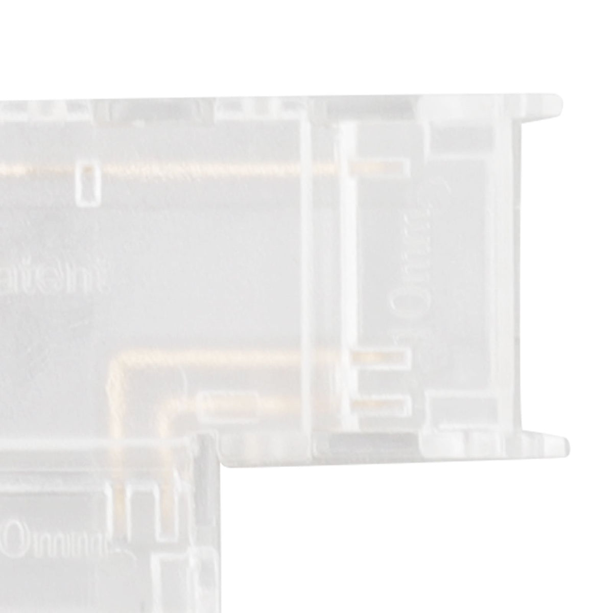 8pcs LED Strip Light Connector Professional Transparent 3Pin L Shaped COB Connector for COB LED Strip Light