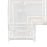 8pcs LED Strip Light Connector Professional Transparent 3Pin L Shaped COB Connector for COB LED Strip Light