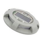 Solar Step Light IP65 Waterproof Round Aluminum Alloy Outdoor LED Stair Lamp for Deck Courtyard Pathway Warm Color