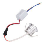 Mini Recessed COB Spotlight Stable Heat Dissipation LED Recessed Ceiling Spotlight 3W Silver Lamp Body AC85‑265V Natural Light 4000K