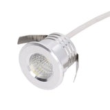 Mini Recessed COB Spotlight Stable Heat Dissipation LED Recessed Ceiling Spotlight 3W Silver Lamp Body AC85‑265V Natural Light 4000K