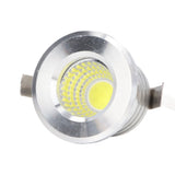 Mini Recessed COB Spotlight Stable Heat Dissipation LED Recessed Ceiling Spotlight 3W Silver Lamp Body AC85‑265V Natural Light 4000K - Extra Image