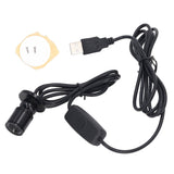 5V Mini Spot Lights Bright USB Dimmable LED Spotlight with 6.6ft Cable for Showcase Jewelry Cabinet Porch Positive White 6000K