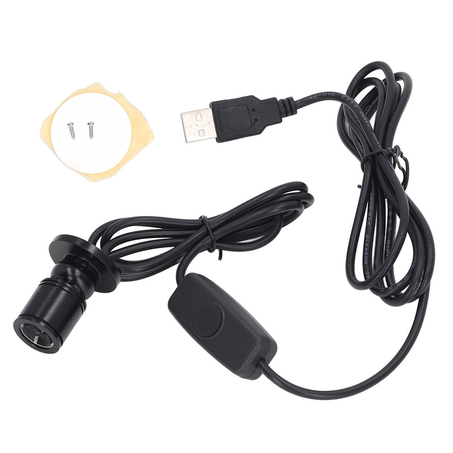 5V Mini Spot Lights Bright USB Dimmable LED Spotlight with 6.6ft Cable for Showcase Jewelry Cabinet Porch Positive White 6000K