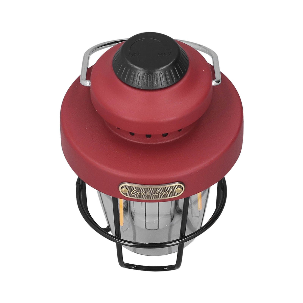 Camping Lantern Retro USB Charging 3 Light Modes IPX4 Waterproof Camping Lights for Outdoor Red