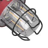 Camping Lantern Retro USB Charging 3 Light Modes IPX4 Waterproof Camping Lights for Outdoor Red - Extra Image