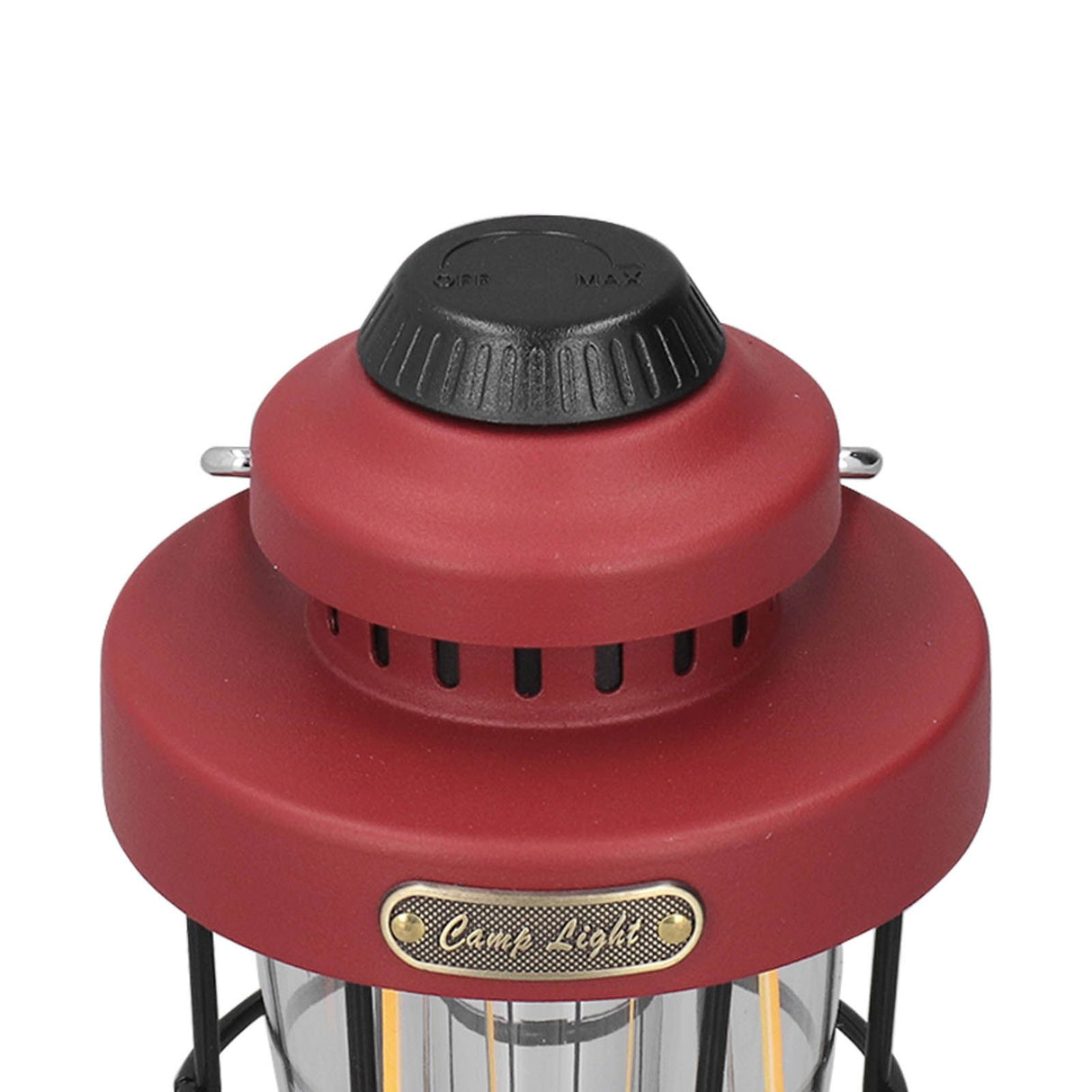 Camping Lantern Retro USB Charging 3 Light Modes IPX4 Waterproof Camping Lights for Outdoor Red