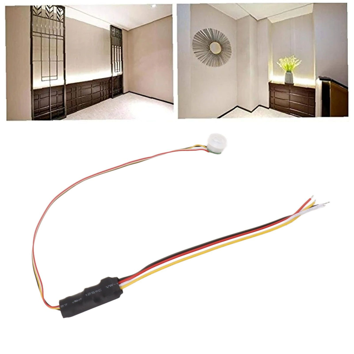 PIR Motion Sensor Smart Detection 120 Degree Sensing Angles Mini Infrared Sensor Detector for LED Lights DC5‑24V