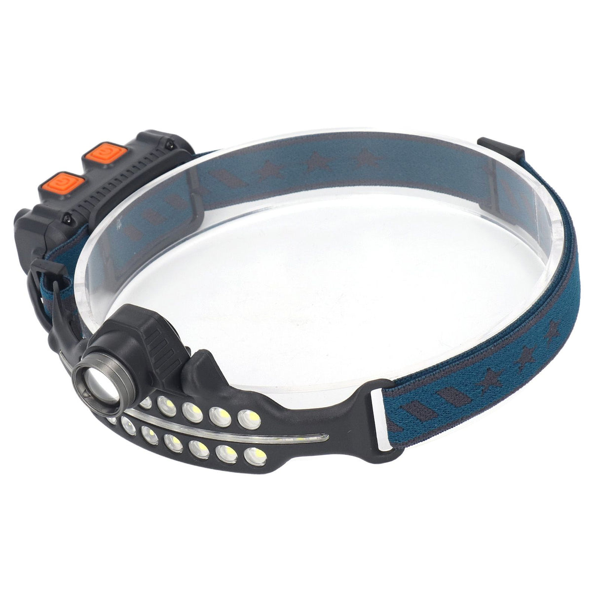 LED Headlamp Induction Type C Charging Red LED Warning Adjustable Head Flashlight for Work Camping