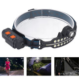 LED Headlamp Induction Type C Charging Red LED Warning Adjustable Head Flashlight for Work Camping