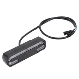 Electric Bike Taillight LED ABS Night Tail Light Brake Signal Light 36‑60V for Riding - Top-Down View