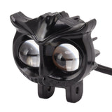 Motorcycle Driving Fog Lights Bird Shape 2000LM IP67 Waterproof Motorcycle LED Headlight for 12‑80V Motorbikes - 45-Degree Angle