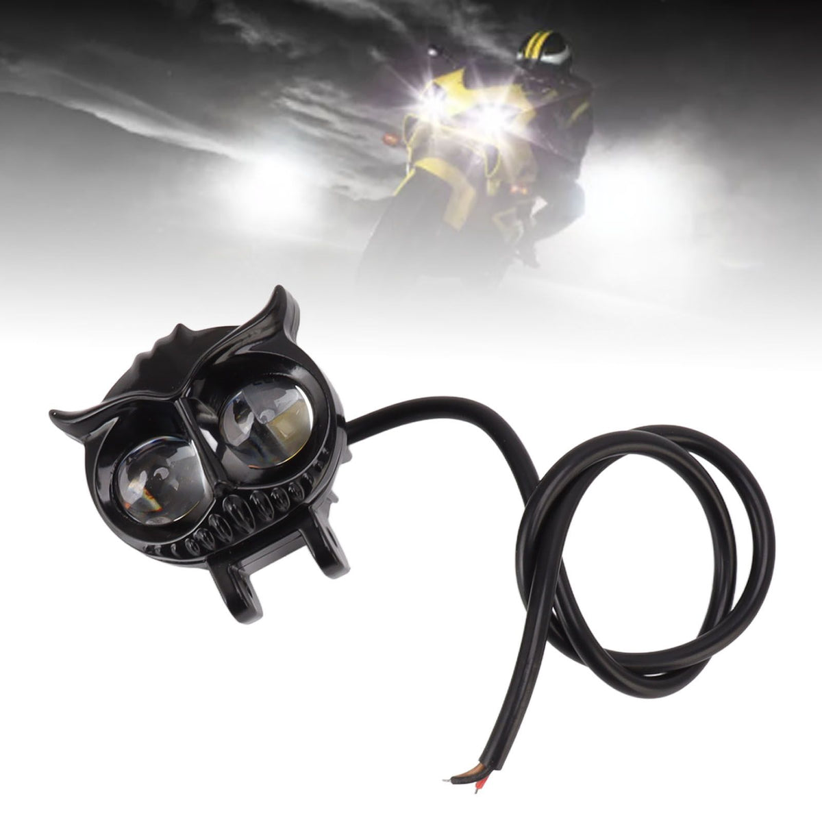 Motorcycle Driving Fog Lights Bird Shape 2000LM IP67 Waterproof Motorcycle LED Headlight for 12‑80V Motorbikes