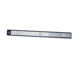 LED Closet Light Ultra Thin Intelligent Rechargeable Wireless LED Motion Sensor Light for Cabinet 40cm / 15.7in Black