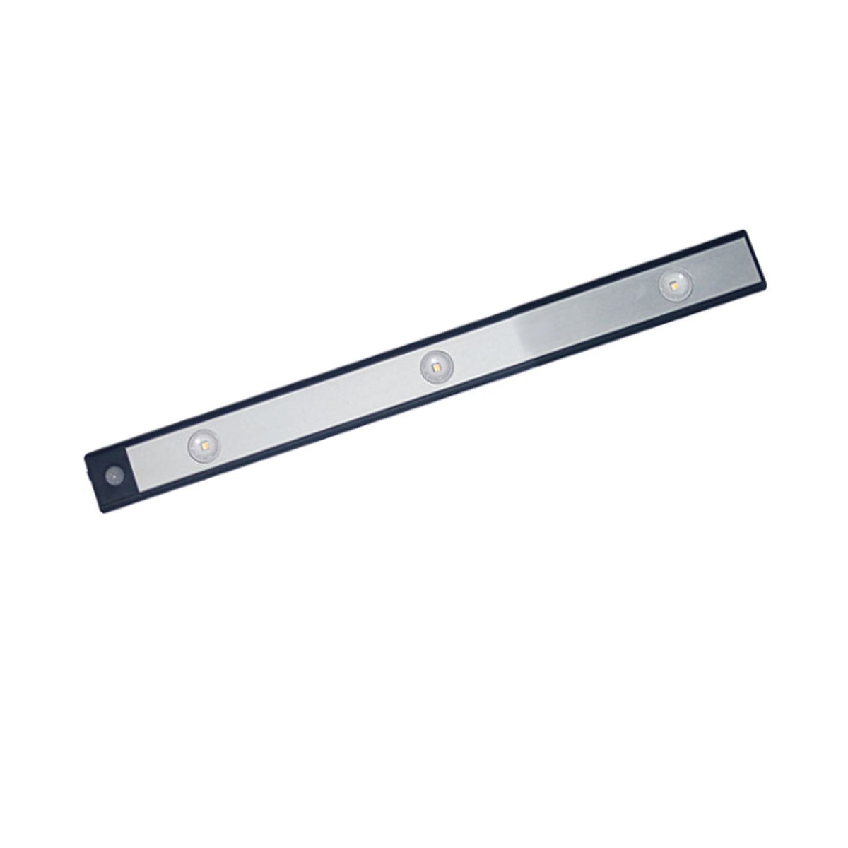 LED Closet Light Ultra Thin Intelligent Rechargeable Wireless LED Motion Sensor Light for Cabinet 40cm / 15.7in Black
