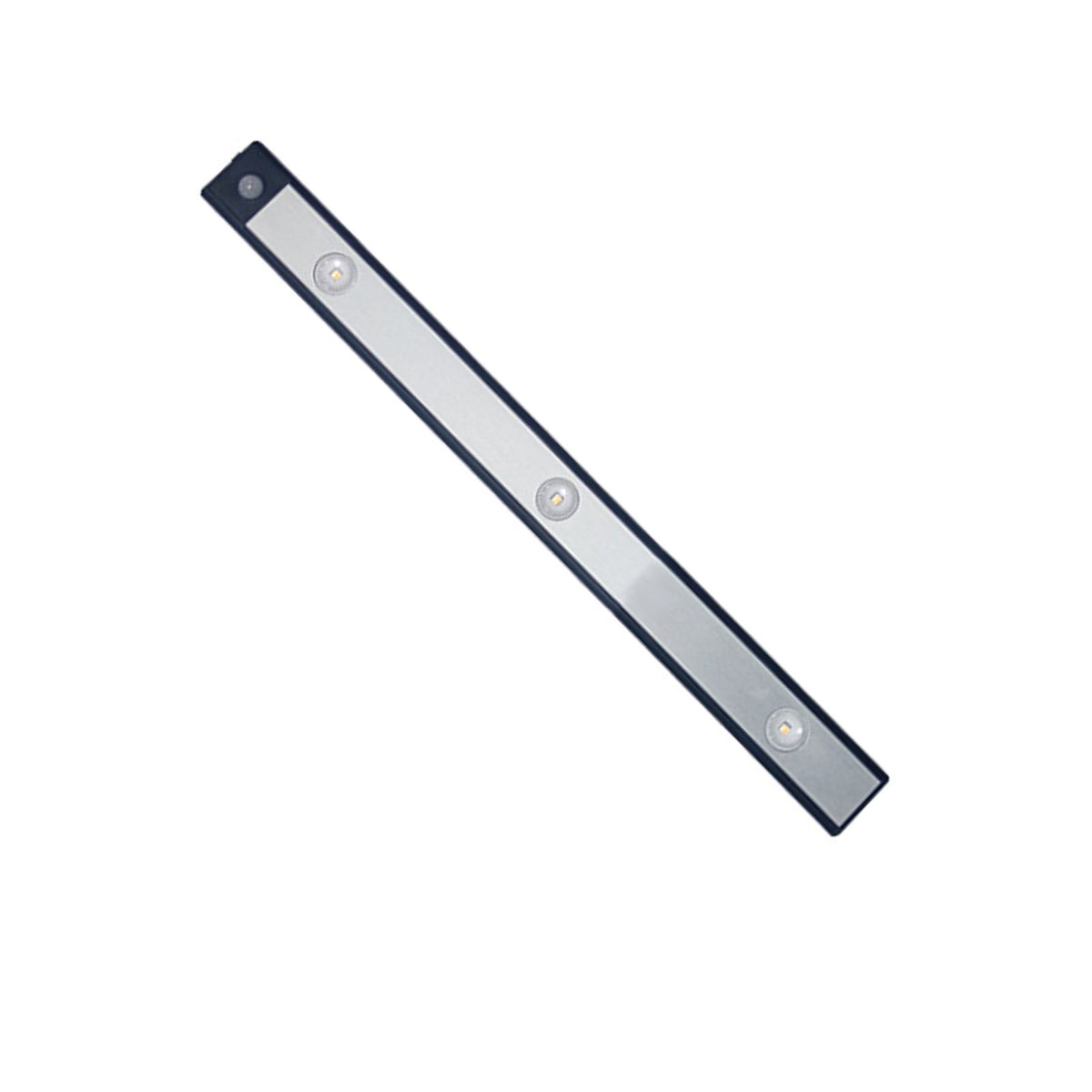 LED Closet Light Ultra Thin Intelligent Rechargeable Wireless LED Motion Sensor Light for Cabinet 40cm / 15.7in Black