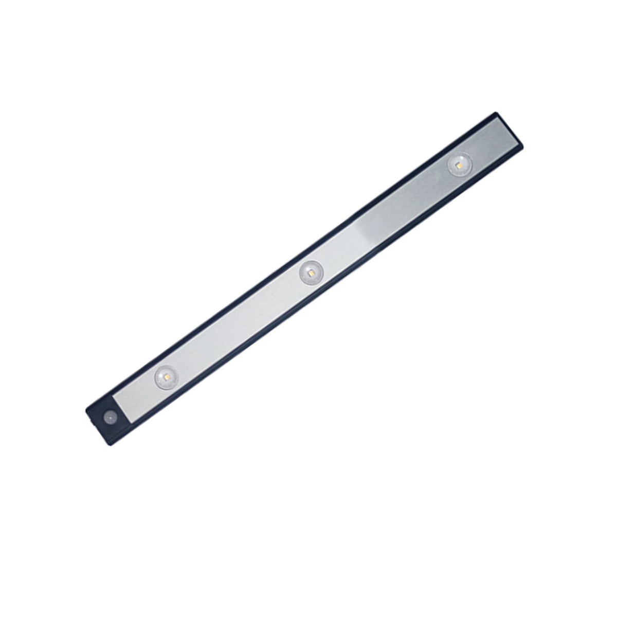 LED Closet Light Ultra Thin Intelligent Rechargeable Wireless LED Motion Sensor Light for Cabinet 40cm / 15.7in Black