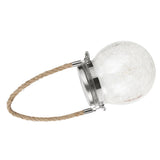 Hanging Solar Light Thickened Crackle Glass Style Waterproof Smar Sensor Hanging Solar Lantern for Garden Yard Pathway