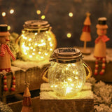Hanging Solar Light Thickened Crackle Glass Style Waterproof Smar Sensor Hanging Solar Lantern for Garden Yard Pathway