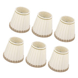 6PCS Candle Lamp Lampshade Clip On Fabrics Lampshades Set for Table Lamp Wall Lamp